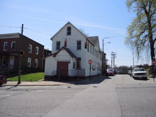 His paternal grandfather's house on Frederick Avenue where he lived until he was age 2 far from the Baltimore waterfront
