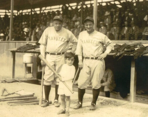 Ruth and Gehrig with Henry Zucker in Cleveland