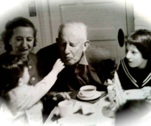 My grandparents and I celebrating a cousin's birthday