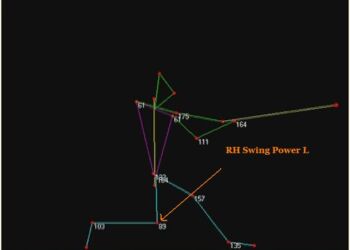 Physicists define the perfect swing as one that facilitates the most complete transfer of energy from batter to bat. By that standard, Mantle was nearly perfect. At impact, Mantle's back leg formed what batting coaches sometimes call a "power L." Mantle fit that configuration batting both right-handed and left-handed. His thigh and calf met in a perfect right angle