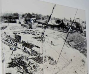 In his office in the bowels of the old Stadium, he had a photo of the construction site when the Stadium was built in 1922