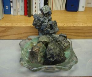 In his office at the church, VonMoss keeps a ten-pound chunk of lead his father made into an ashtray.