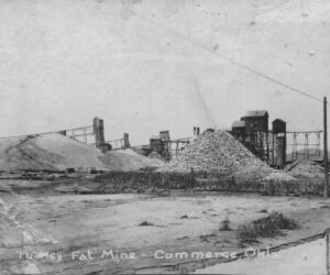 The Turkey Fat mine, where the first shaft was dug in Commerce, was two blocks west of the house.