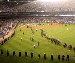 After the last game on September 21, 2008 New York City's finest took the field.