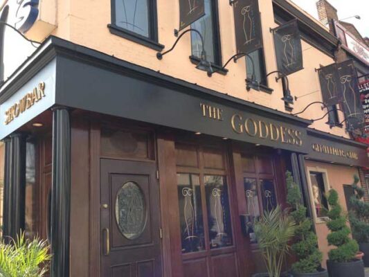 The bar that Babe bought his father with his 1915 World Series check is now a topless club in Baltimore